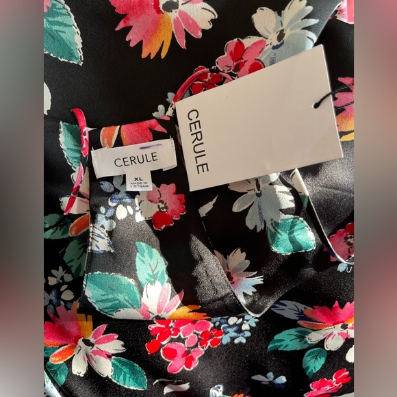 NWT Cerule Razorback Black Floral Maxi Dress Size XL. Fits like a Medium. - Picture 7 of 9